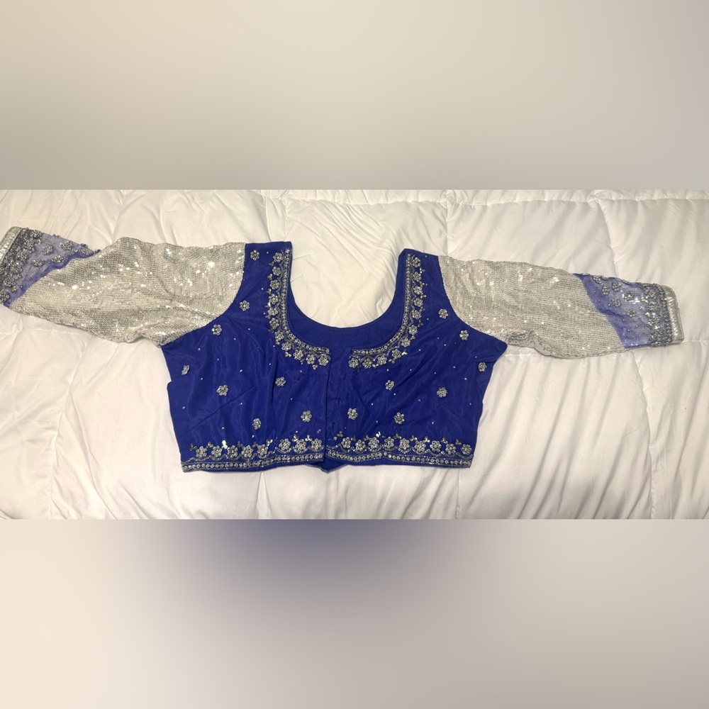 Heavy saree blouse with stone work - brand new